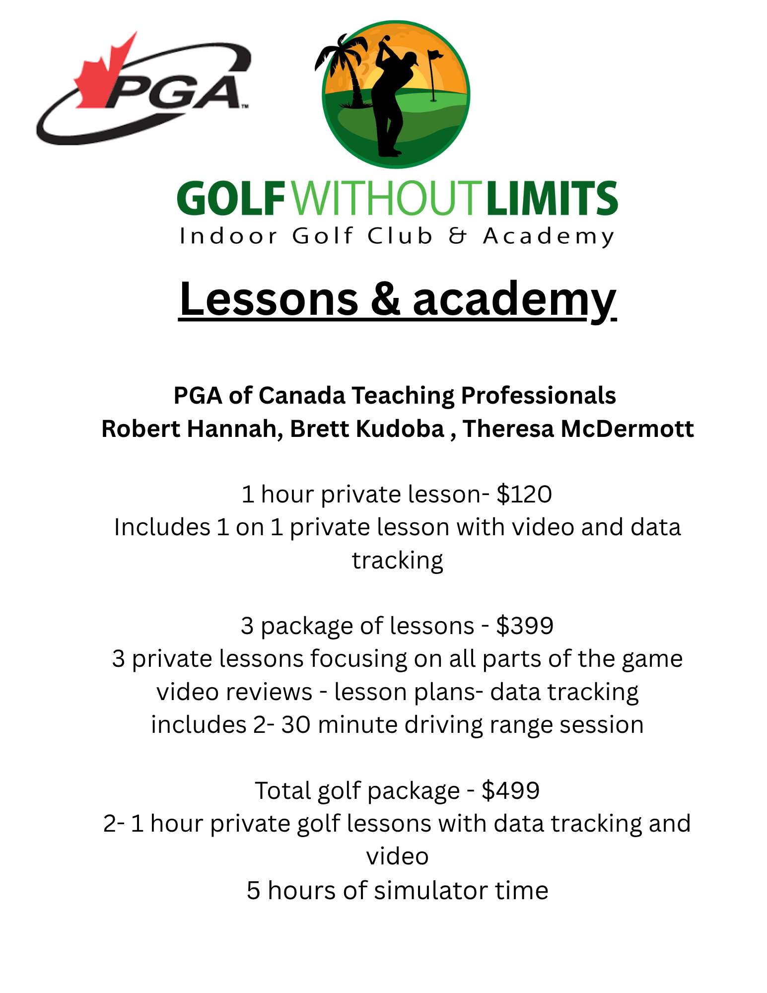 Lessons Flyer